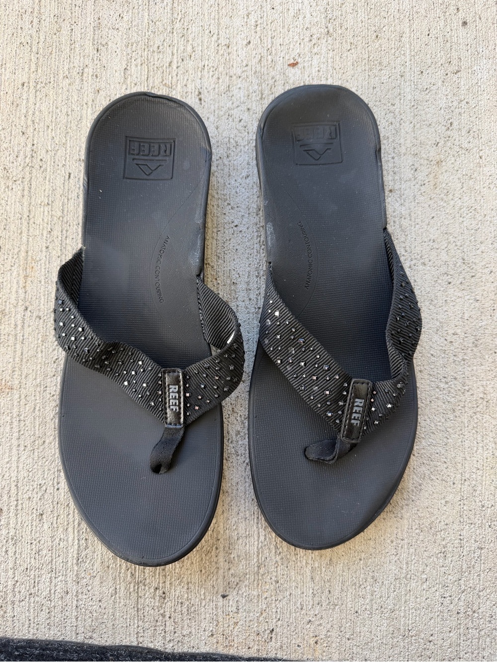 Reef Ortho-Bounce Jewels Women's Flip Flops size 11